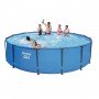 Басейн Bestway 56488 каркасний Ø 457 х 107 см, фільтр-насос, тент, сходи 