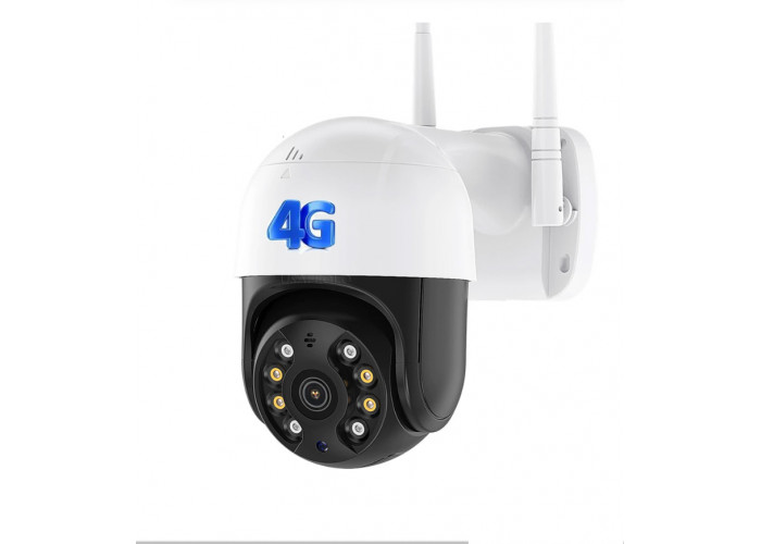 4G Уличная поворотная наружная цифровая IP PTZ камера видеонаблюдения HD 2MP под сим карту
