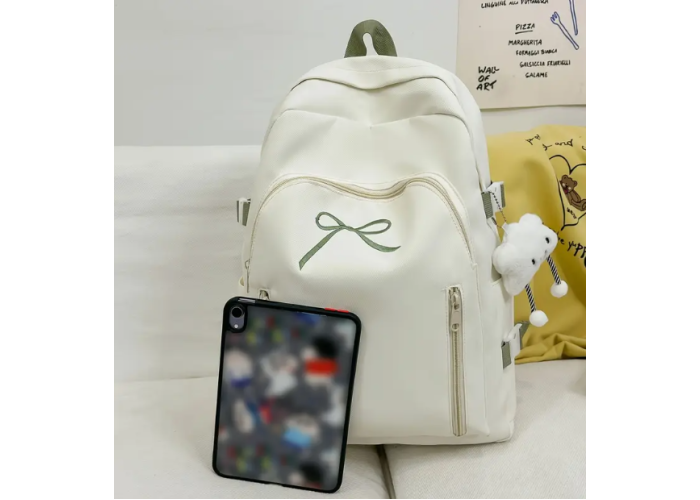 Рюкзак школьный Bow White