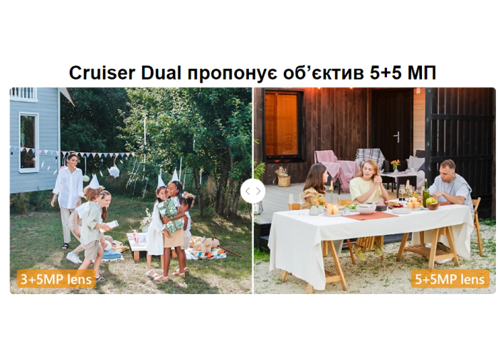 Камера видеонаблюдения IMOU Cruiser Dual 10 MP с двумя объективами Wi-Fi IP - беспроводная цифровая поворотная видеокамера
