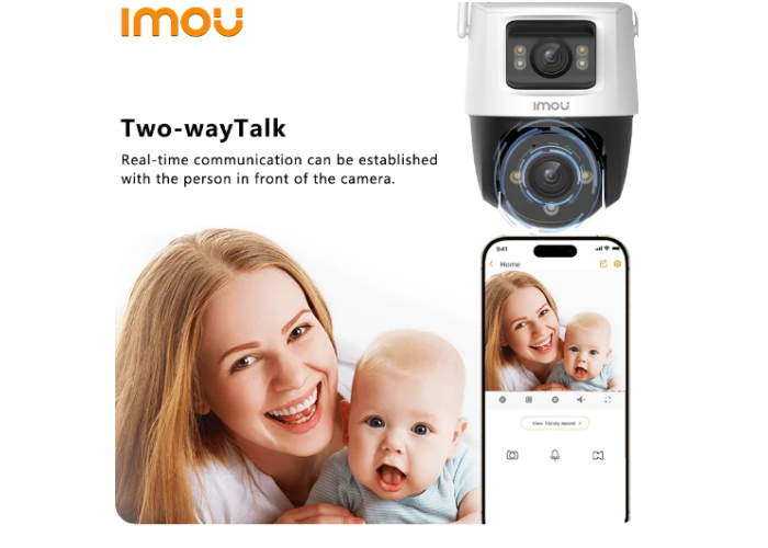 Камера видеонаблюдения IMOU Cruiser Dual 10 MP с двумя объективами Wi-Fi IP - беспроводная цифровая поворотная видеокамера