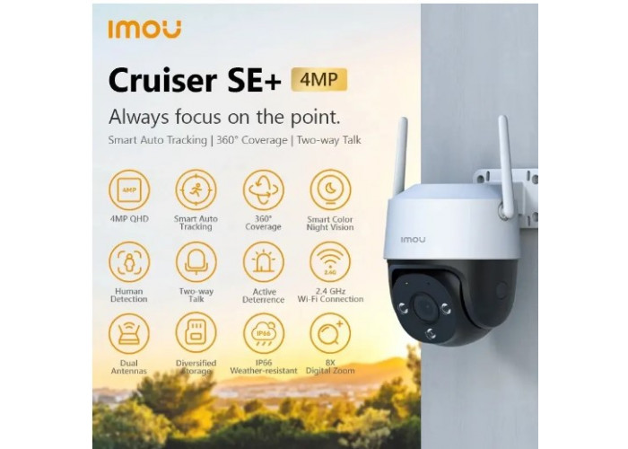 Камера видеонаблюдения IMOU Cruiser 5MP SE+ с двухсторонним аудио уличная поворотная Wi-Fi  IP беспроводная цифровая