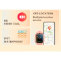 Детские смарт часы Dh35 с гальваническим покрытием GPS трекером Wi Fi 4G / Видеозвонок (розовые) умные часы для ребенка