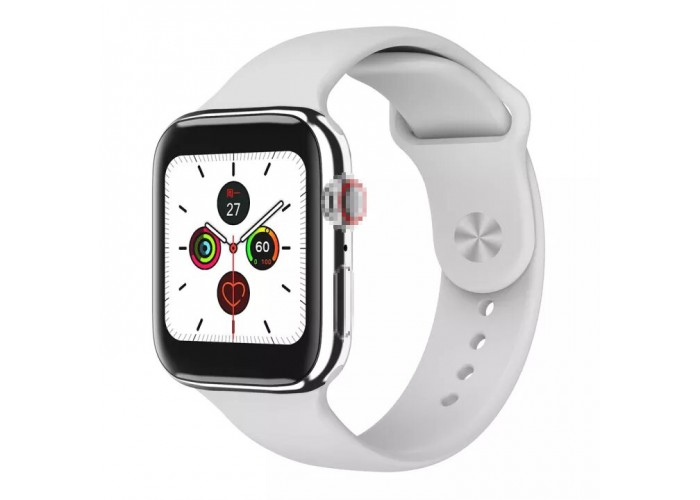Смарт часы F10 F18 Smart Watch фитнес трекер белый/серебряный c блютуз вызовом