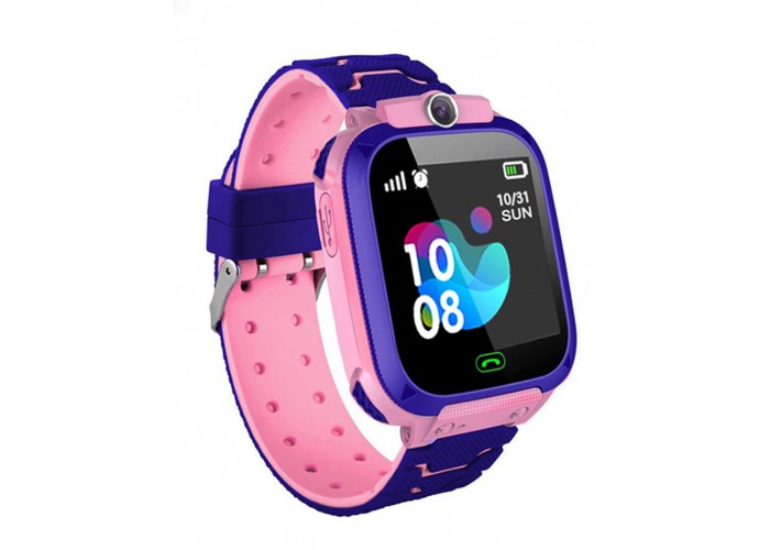 Смарт годинник дитячий Smart Watch Q12 розумний годинник для дитини рожевий