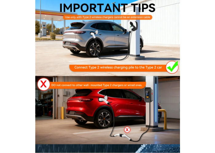 Зарядный кабель для электромобилей 15 метров Type 2 - Type 2 IPENGEN 1 фаза IEC 62196-2 16A, автомобильный кабель