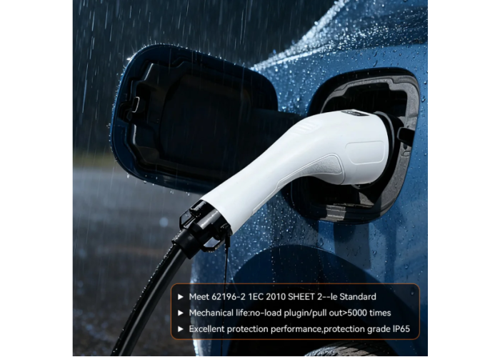 Зарядный кабель для электромобилей 15 метров Type 2 - Type 2 IPENGEN 1 фаза IEC 62196-2 16A, автомобильный кабель