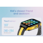 Детские смарт часы с GPS К36 4G/Видеозвонок умные часы для ребенка Smart kids Watch желтый