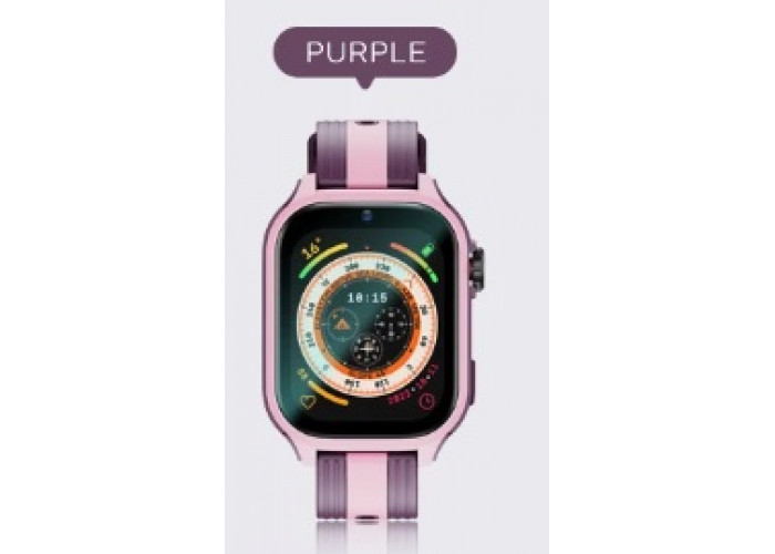 Детские смарт часы с GPS К36 4G/Видеозвонок умные часы для девочки Smart kids Watch фиолетовый