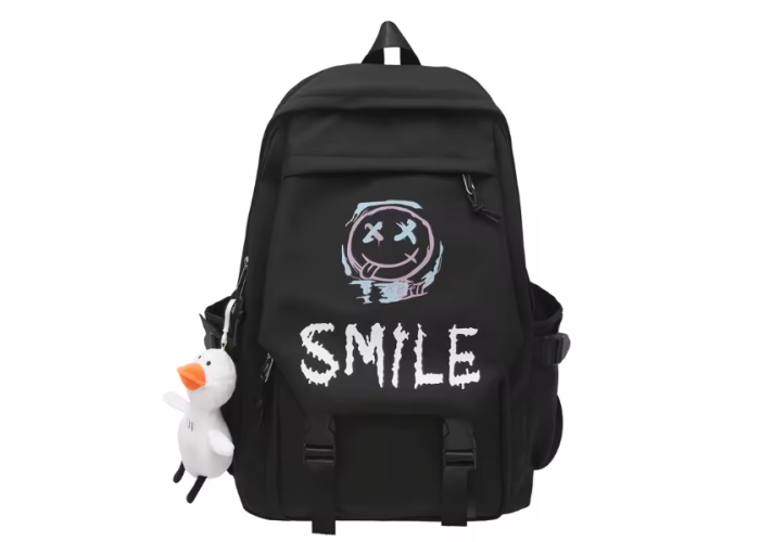 Рюкзак школьный Kawaii Smile Black