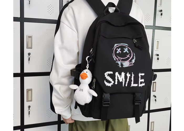Рюкзак школьный Kawaii Smile Black