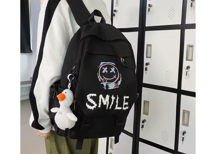 Рюкзак школьный Kawaii Smile Black