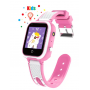 Детские смарт часы LT21 розовые Smart kids Watch с GPS трекером Wi Fi 4G / Видеозвонок умные часы 