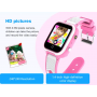 Детские смарт часы LT21 розовые Smart kids Watch с GPS трекером Wi Fi 4G / Видеозвонок умные часы 
