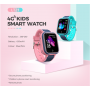 Детские смарт часы LT21 розовые Smart kids Watch с GPS трекером Wi Fi 4G / Видеозвонок умные часы 
