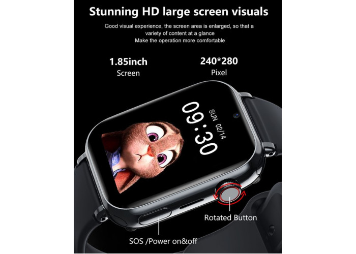 Детские смарт часы LT38 с GPS трекером Wi Fi 4G / Видеозвонок (черные) умные часы Smart kids Watch
