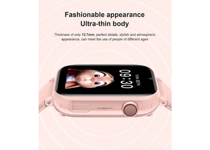 Детские смарт часы LT38 с GPS трекером Wi Fi 4G / Видеозвонок (розовые) умные часы Smart kids Watch