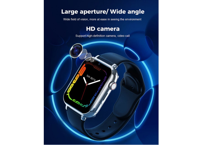 Детские смарт часы LT38 с GPS трекером Wi Fi 4G / Видеозвонок (черные) умные часы Smart kids Watch