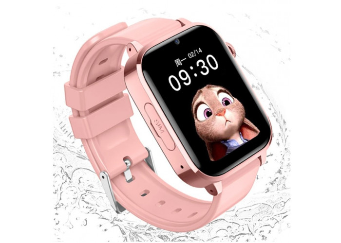 Детские смарт часы LT38 с GPS трекером Wi Fi 4G / Видеозвонок (розовые) умные часы Smart kids Watch
