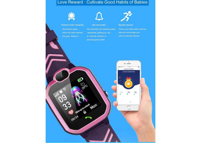 Детские смарт часы R7 smart умные часы для девочки розовые