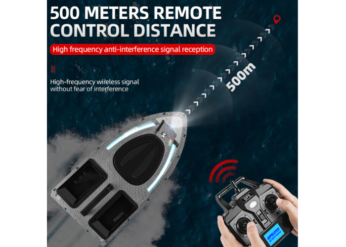 Кораблик для рыбалки FLYTEC V900 с GPS прикормочный карповый катер для завоза прикормки