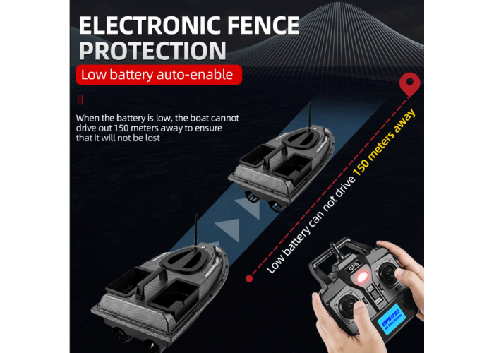 Кораблик для рыбалки FLYTEC V900 с GPS прикормочный карповый катер для завоза прикормки