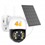 4G Уличная PTZ IP камера видеонаблюдения на солнечной батарее 3MP под SIM-карту поворотная наружная  