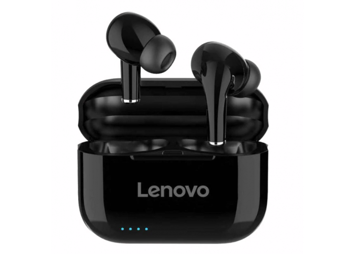 Беспроводные наушники-вкладыши Lenovo LP1S TWS Bluetooth наушники, стерео гарнитура наушники HiFi с микрофоном black